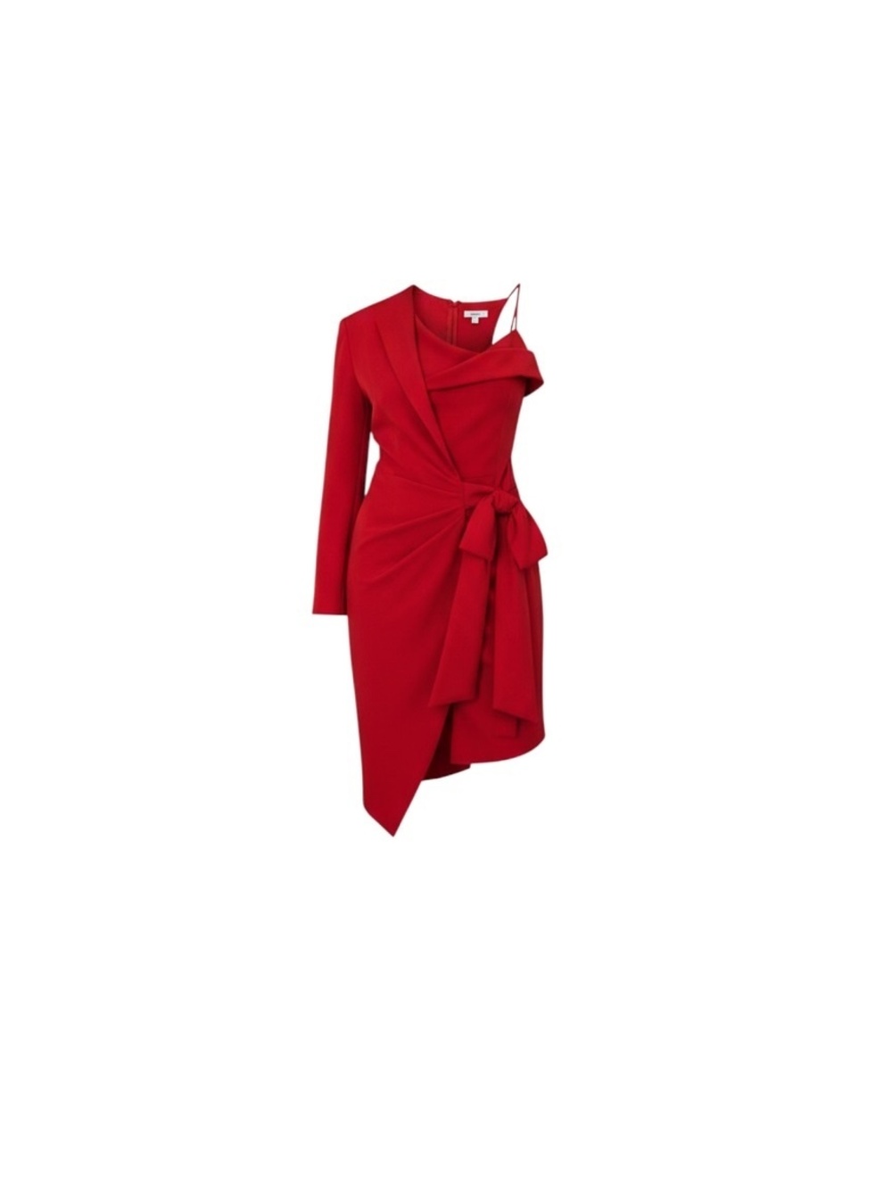 Vintage Cache Red Asymmetrical Wrap Dress
